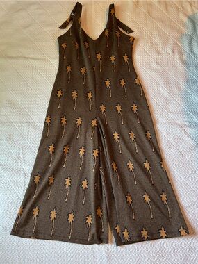 Hutch Olive and Mustard Printed Jumpsuit